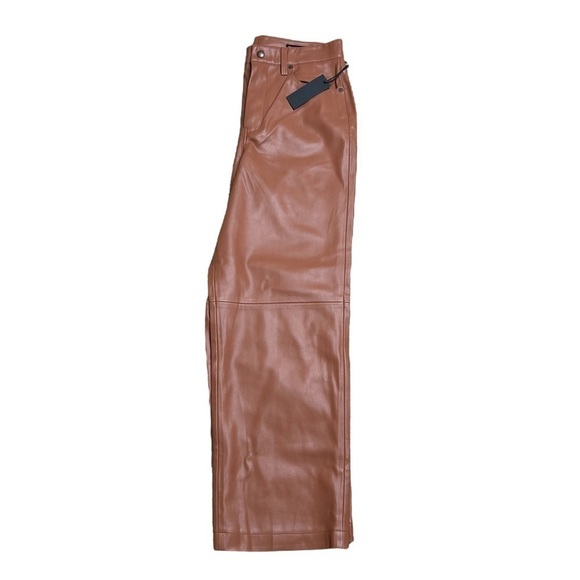 Blank NYC The Baxter Ribcage Straight Leg Faux Leather Pant Trouser Size 28 - Picture 3 of 12